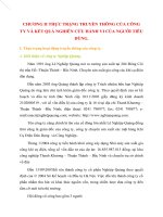 CHƯƠNG II THỰC TRẠNG TRUYỀN THÔNG CỦA CÔNG TY VÀ KẾT QUẢ NGHIÊN CỨU HÀNH VI CỦA NGƯỜI TIÊU DÙNG