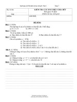 MỘT SỐ ĐỀ TOÁN 6 DÀNH CHO HS K & GI