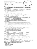 Đề kiểm tra 1 tiet(bài 2 đến bài 4)