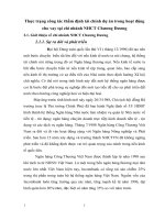 Thực trạng công tác thẩm định tài chính dự án trong hoạt động cho vay tại chi nhánh NHCT Chương Dương