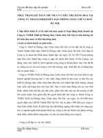 THỰC TRẠNG KẾ TOÁN THU MUA VÀ TIÊU THỤ HÀNG HOÁ TẠI CÔNG TY TRÁCH NHIỆM HỮU HẠN PHÒNG CHÁY CHỮA CHÁY HÀ NỘI