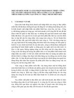 MỘT SỐ KIẾN NGHỊ VÀ GIẢI PHÁP NHẰM HOÀN THIỆN  CÔNG TÁC TỔ CHỨC HOẠCH TOÁN TIỀN LƯƠNG VÀ CÁC KHOẢN TRÍCH THEO LƯƠNG TẠI CÔNG TY THỰC PHẨM MIỀN BẮC