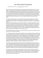 Truy Tầm Ung Thư Cho Người Già