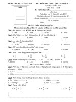 De kiem tra chat luong giua hoc ki I Toan lop 5(09-10)