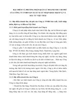 ĐẶC ĐIỂM VÀ PHƯƠNG PHÁP QUẢN LÝ DOANH THU CHI PHÍ CỦA CÔNG TY TNHH SẢN XUẤT XUẤT NHẬP KHẨU DỊCH VỤ VÀ ĐẦU TƯ VIỆT THÁI