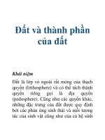 Đất và thành phần của đất