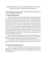 HOÀN THIỆN HẠCH TOÁN LƯU CHUYỂN HÀNG HOÁ NHẬP KHẨU TẠI CÔNG TY THIẾT BỊ BỘ THƯƠNG MẠI