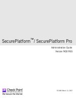 SecurePlatform™/ SecurePlatform Pro