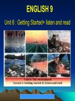 Unit 6 : Getting Started+ listen and read