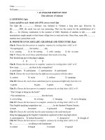 written test English 11 No2 hay