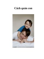 Cách quản con