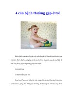 4 căn bệnh thường gặp ở trẻ