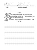 Đề KT 1 Tiết Địa HKI năm 2010