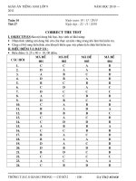 GIÁO ÁN 9 - TUẦN 14 THEO PPCT MỚI NHẤT TỈNH THÁI BÌNH