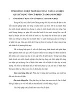 TÌNH HÌNH VÀ BIỆN PHÁP BẢO TOÀN  NÂNG CAO HIỆU QUẢ SỬ DỤNG VỐN CỐ ĐỊNH CỦA DOANH NGHIỆP
