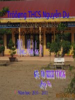 Liên hệ dây và kc từ tâm đến dây