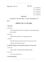 Giáo án tin 6 tuan 1 den 3 theo CV961