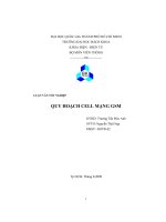 Đề tài quy hoạch cell mạng GSM 