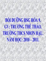 Chuyên đề: Phương trình hóa học.