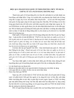 HIỆU QUẢ THANH TOÁN QUỐC TẾ THEO PHƯƠNG THỨC TÍN DỤNG CHỨNG TỪ CỦA NGÂN HÀNG THƯƠNG MẠI