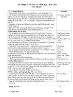 KẾ HOẠCH THÁNG 11-2010