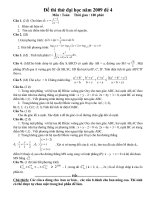 De Kiểm tr khảo sat lớp 12