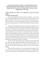 Vận dụng hệ thống chỉ tiêu và một số phương pháp thông kê để phân tích nghiên cứu hiệu quả sản xuất kinh doanh của Công ty cơ khí ôtô và xe máy công trình thời ỳ 1997 - 2004.