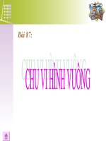 Chu vi hình vuông