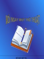 Thủ thuật giáo viên cần có