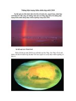 Những hiện tượng thiên nhiên đẹp năm 2010