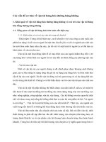 Các vấn đề cơ bản về vận tải hàng hóa đường hàng không