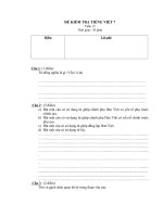 Kiểm tra tiếng việt 7 tiết 46