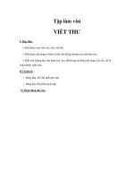 Tập làm văn - VIẾT THƯ