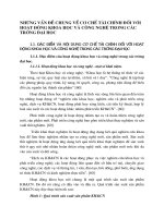 NHỮNG VẤN ĐỀ CHUNG VỀ CƠ CHẾ TÀI CHÍNH ĐỐI VỚI HOẠT ĐỘNG KHOA HỌC VÀ CÔNG NGHỆ TRONG CÁC TRƯỜNG ĐẠI HỌC