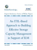 An ITIL-Based Approach to Building Effective Storage Capacity Management in Support of ILM