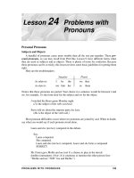 Grammar And Usage For Better Writing - Problems with Pronouns