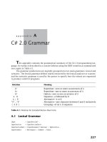 C# 2.0 Grammar