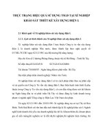 THỰC TRẠNG HIỆU QUẢ SỬ DỤNG TSLĐ TẠI XÍ NGHIỆP KHẢO SÁT THIẾT KẾ XÂY DỰNG ĐIỆN I