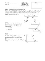 Tiết 16 kiểm tra 45 phút -Hình 7- GV Trần Thu Thương