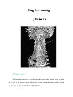 Ung thư xương ( Phần 1)