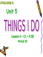 unit 5 C1 ( moi chinh sua) hay lam nha