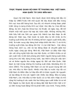 THỰC TRẠNG QUAN HỆ KINH TẾ THƯƠNG MẠI  VIỆT NAM