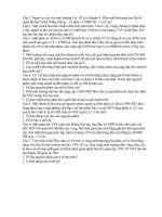 Bài tập máy tính bỏ túi tổng hợp về ADN, nguyên phân, giảm phân rất đáng xem