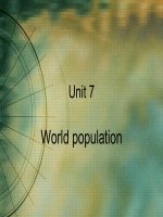 Unit 7 World Population - Grade 11