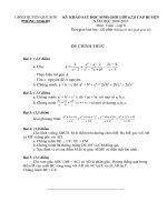 Đề-Đáp án Toán 8 cấp huyện 2009-2010