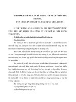 CHƯƠNG I NHỮNG VẤN ĐỀ CHUNG VỀ PHÁT TRIỂN THỊ TRƯỜNG