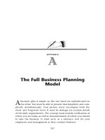 Seven Steps to a Successful Business Plan Appendix