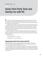Using Third-Party Tools and Having Fun with RS.