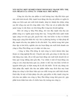 XÂY DỰNG MỘT SỐ BIỆN PHÁP NHẰM ĐẨY MẠNH TIÊU THỤ SẢN PHẨM CỦA CÔNG TY TNHH MAY PHÙ ĐỔNG