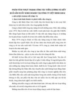 PHÂN TÍCH THỰC TRẠNG CÔNG TÁC TIỀN LƯƠNG VÀ KẾT QUẢ SẢN XUẤT KINH DOANH TẠI CÔNG TY DỆT MINH KHAI